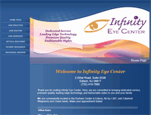 Tablet Screenshot of infinityeyecenter.com